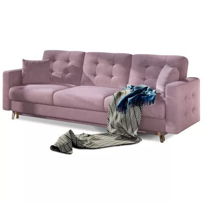 Dreisitzer-Sofa SASHA – Hellrosa