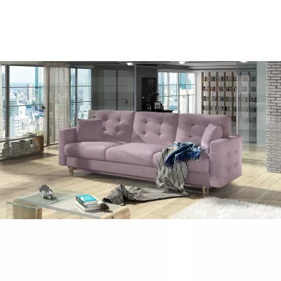 Dreisitzer-Sofa SASHA – Hellrosa