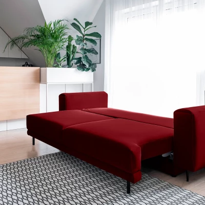 Elegantes Dreisitzer-Sofa AVENIA – rot