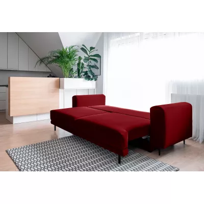 Elegantes Dreisitzer-Sofa AVENIA – rot