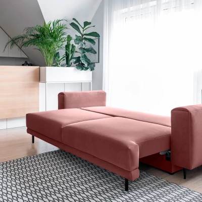 Elegantes Dreisitzer-Sofa AVENIA – rosa