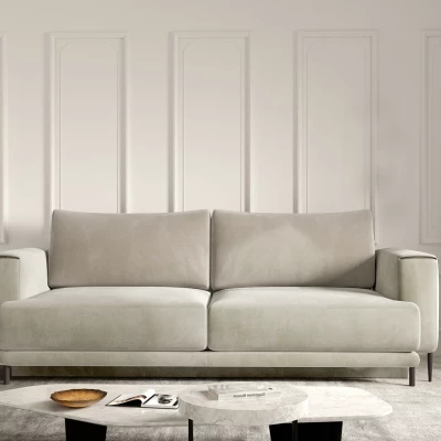 Elegantes Dreisitzer-Sofa AVENIA – hellbeige