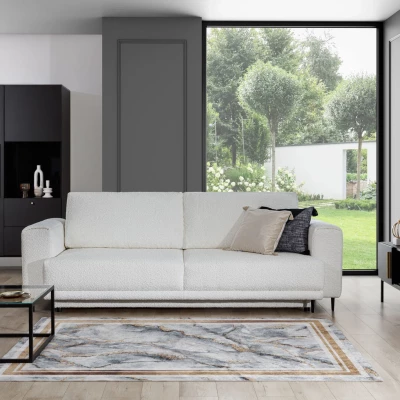 Elegantes Dreisitzer-Sofa AVENIA – weiß