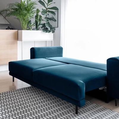 Elegantes Dreisitzer-Sofa AVENIA - blau