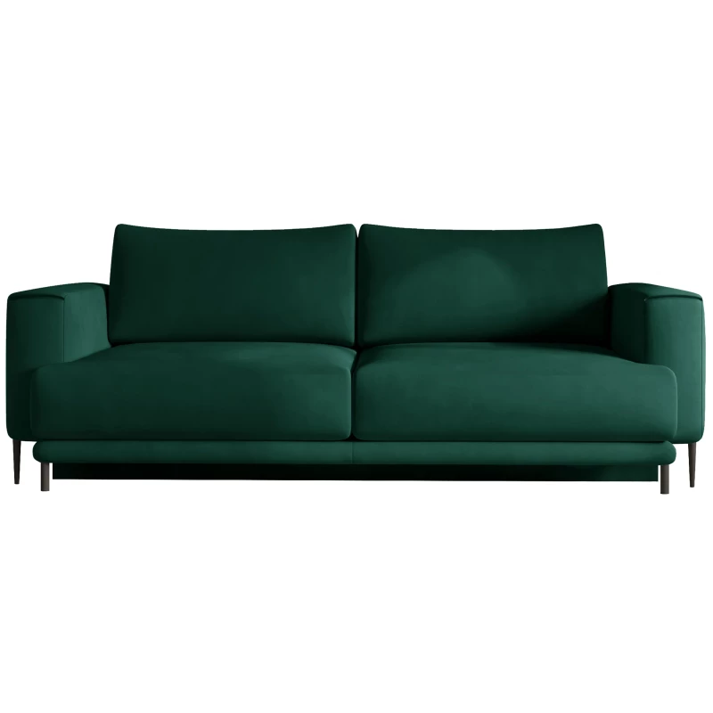 Elegantes Dreisitzer-Sofa AVENIA – Dunkelgrün