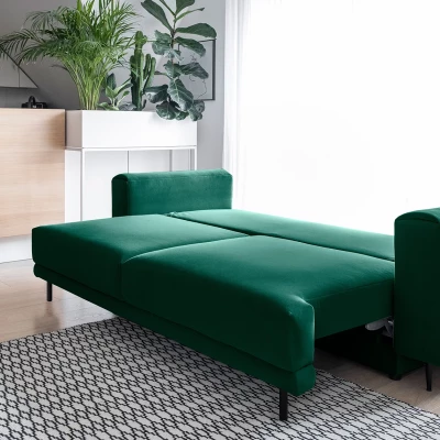 Elegantes Dreisitzer-Sofa AVENIA – Dunkelgrün