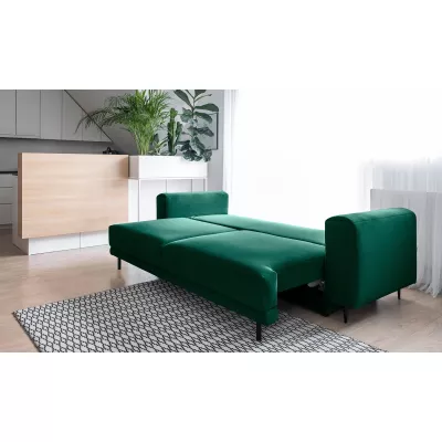 Elegantes Dreisitzer-Sofa AVENIA – Dunkelgrün