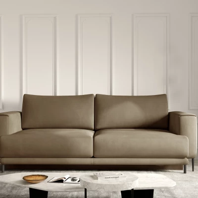 Elegantes Dreisitzer-Sofa AVENIA – Dunkelbeige