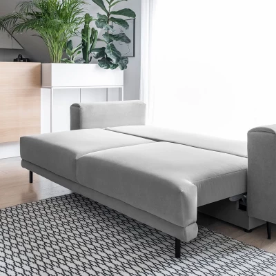 Elegantes Dreisitzer-Sofa AVENIA – hellgrau