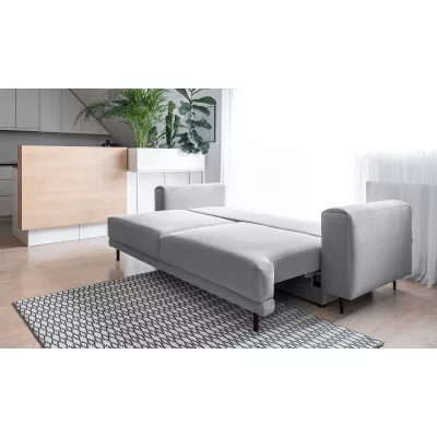 Elegantes Dreisitzer-Sofa AVENIA – hellgrau