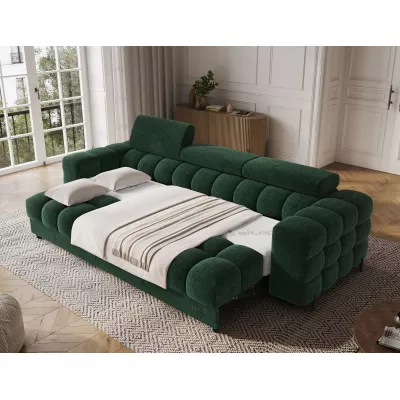 Geräumiges Schlafsofa ILARA – Dunkelgrün