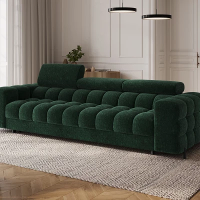 Geräumiges Schlafsofa ILARA – Dunkelgrün