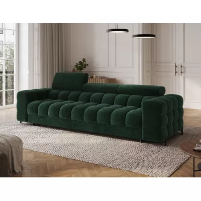 Geräumiges Schlafsofa ILARA – Dunkelgrün