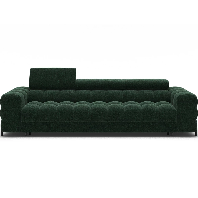 Geräumiges Schlafsofa ILARA – Dunkelgrün