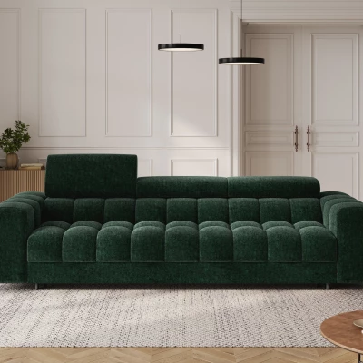 Geräumiges Schlafsofa ILARA – Dunkelgrün
