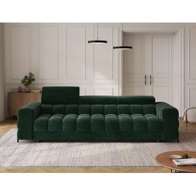 Geräumiges Schlafsofa ILARA – Dunkelgrün