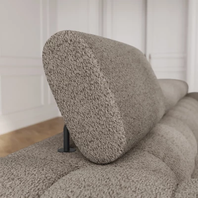 Geräumiges Schlafsofa ILARA – Dunkelbeige