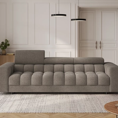 Geräumiges Schlafsofa ILARA – Dunkelbeige