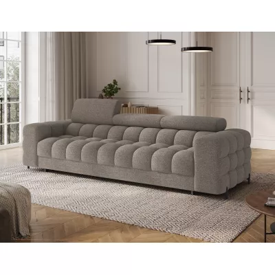 Geräumiges Schlafsofa ILARA – Dunkelbeige