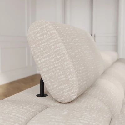 Geräumiges Schlafsofa ILARA – hellbeige
