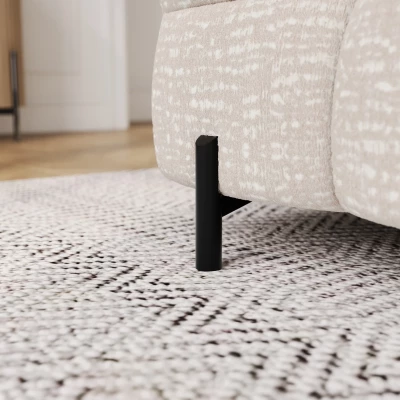 Geräumiges Schlafsofa ILARA – hellbeige
