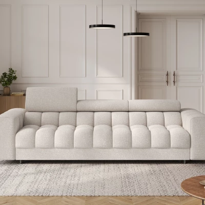 Geräumiges Schlafsofa ILARA – hellbeige