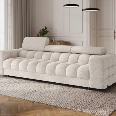 Geräumiges Schlafsofa ILARA – hellbeige