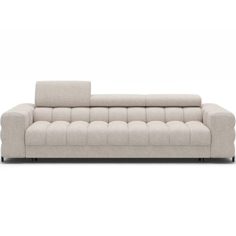 Geräumiges Schlafsofa ILARA – hellbeige
