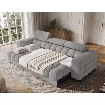 Geräumiges Schlafsofa ILARA – grau