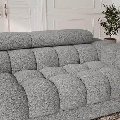 Geräumiges Schlafsofa ILARA – grau