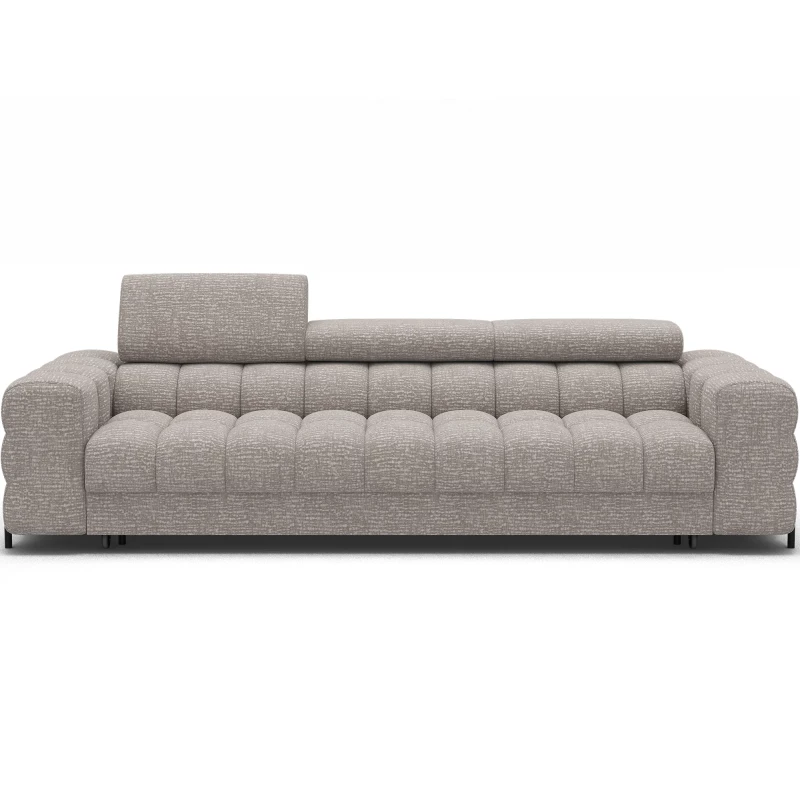 Geräumiges Schlafsofa ILARA – grau-beige
