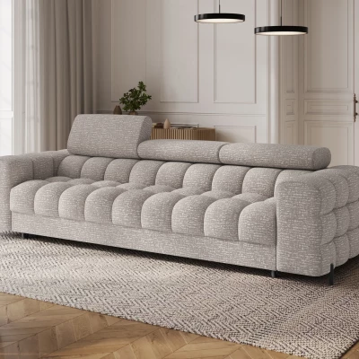 Geräumiges Schlafsofa ILARA – grau-beige