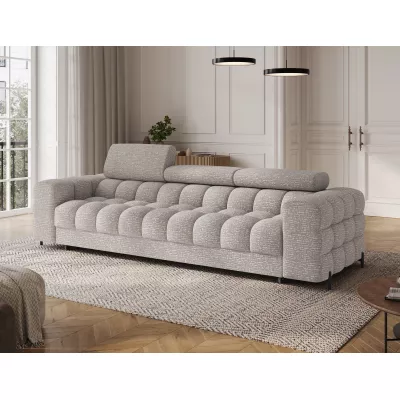 Geräumiges Schlafsofa ILARA – grau-beige