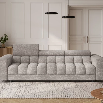 Geräumiges Schlafsofa ILARA – grau-beige