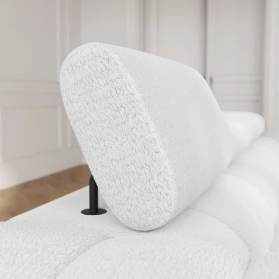 Geräumiges Schlafsofa ILARA – weiß