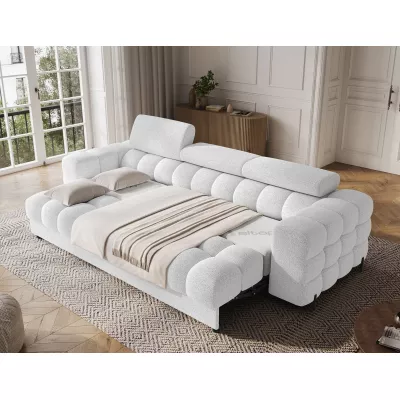 Geräumiges Schlafsofa ILARA – weiß