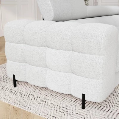 Geräumiges Schlafsofa ILARA – weiß