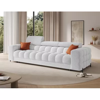 Geräumiges Schlafsofa ILARA – weiß
