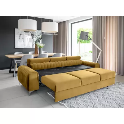 Dreisitzer-Wohnzimmersofa MELISENDE - Senf