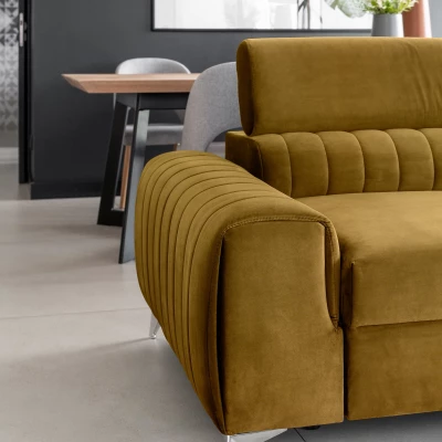 Dreisitzer-Wohnzimmersofa MELISENDE - Senf