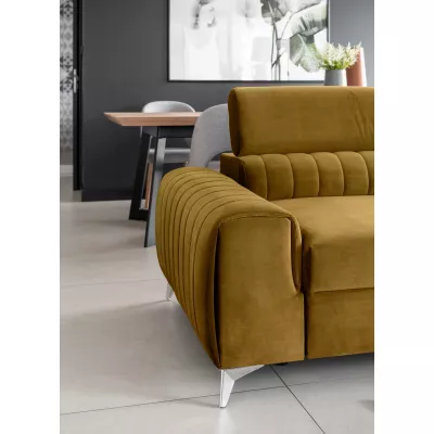 Dreisitzer-Wohnzimmersofa MELISENDE - Senf
