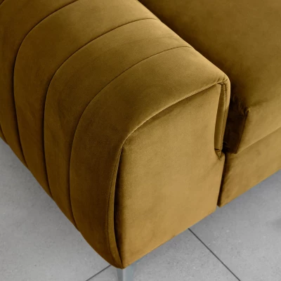 Dreisitzer-Wohnzimmersofa MELISENDE - Senf