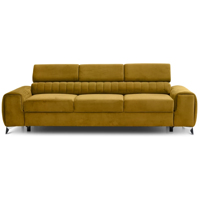 Dreisitzer-Wohnzimmersofa MELISENDE - Senf