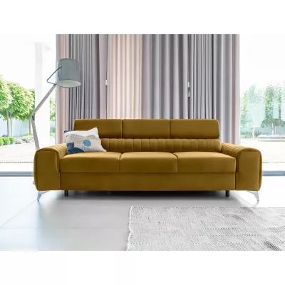 Dreisitzer-Wohnzimmersofa MELISENDE - Senf