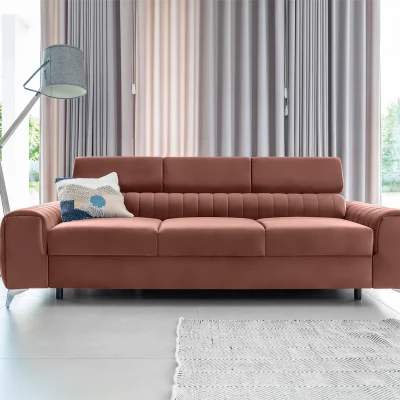 Dreisitzer-Wohnzimmersofa MELISENDE - rosa
