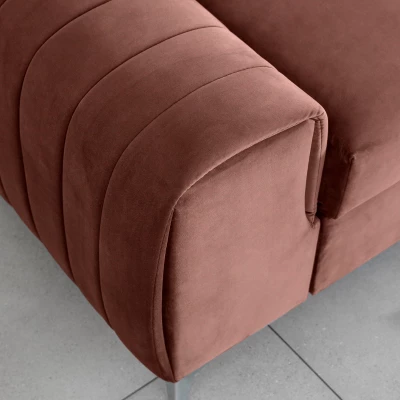 Dreisitzer-Wohnzimmersofa MELISENDE - rosa