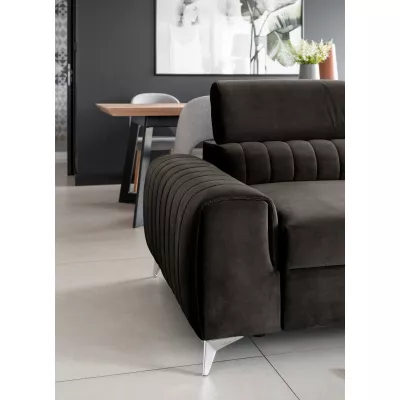 Dreisitzer-Wohnzimmersofa MELISENDE - dunkelbraun