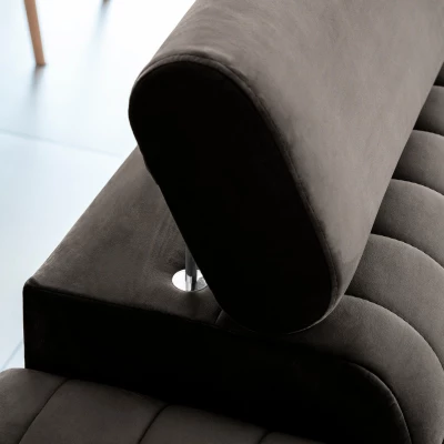 Dreisitzer-Wohnzimmersofa MELISENDE - dunkelbraun