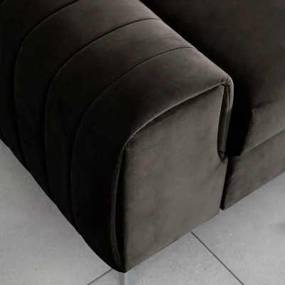Dreisitzer-Wohnzimmersofa MELISENDE - dunkelbraun