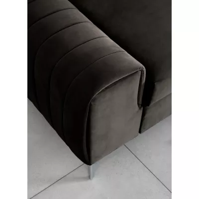 Dreisitzer-Wohnzimmersofa MELISENDE - dunkelbraun